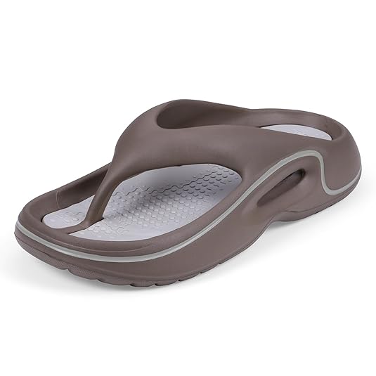 DOCTOR EXTRA SOFT Men's Premium Slippers with Soft Acupressure Foot Massager for Adult | Comfortable & Light Weight| Stylish & Anti-Skid | Casual Waterproof & Everyday Flip Flops for Gents & Boys D-544