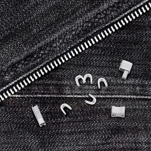 OHPHCALL Pino De Inserção De Zíper De Metal Kit De Reparo De Zíper Substituição De Zíper Pára De Met