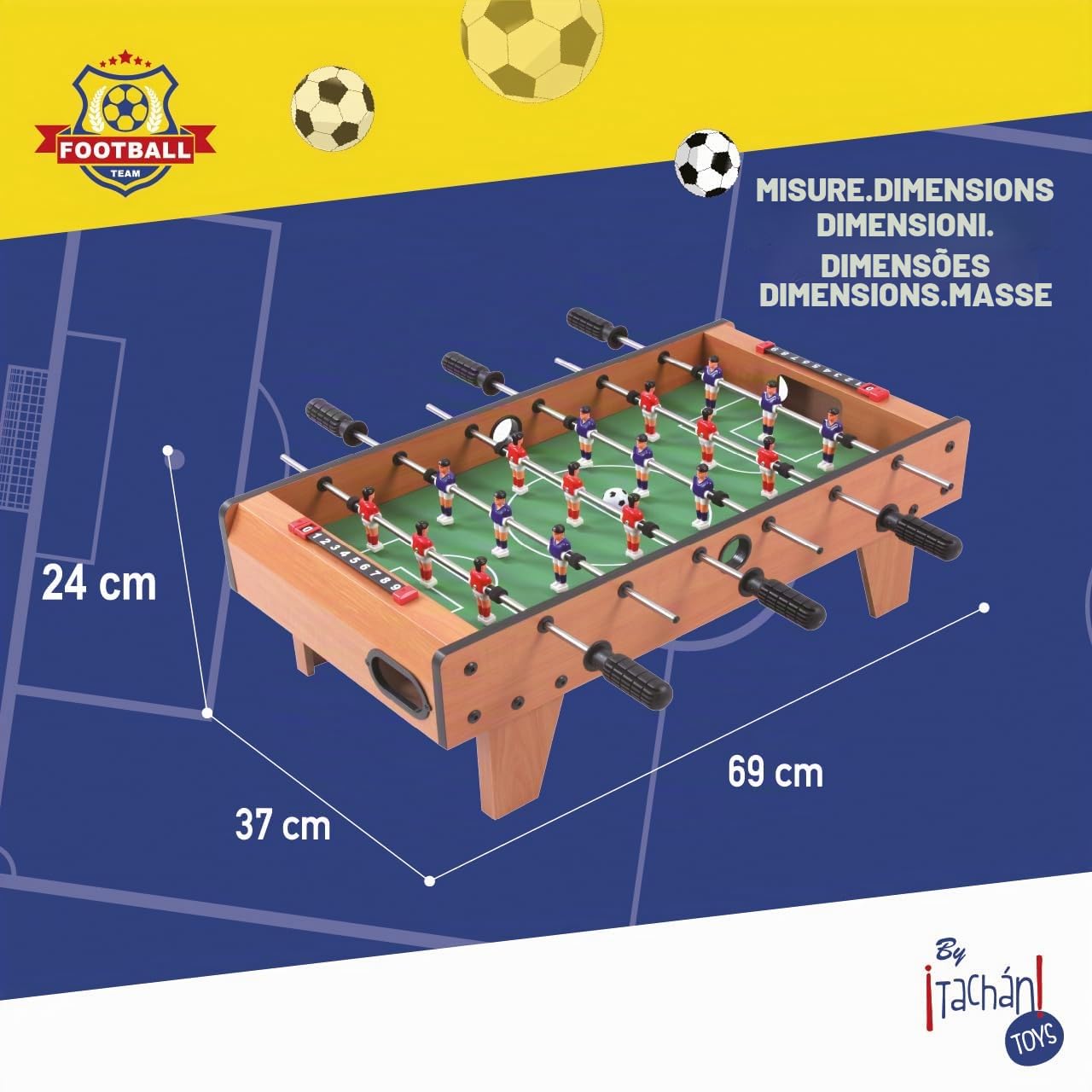 Tachan documentavano calciobalilla, Colore Marrone/Verde (Cpa Toy Group 7322035)