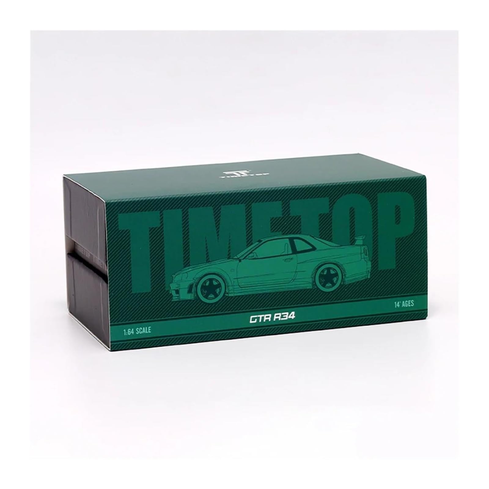 Metallo Scala Replica Modello di auto in lega Nissan Gt-r R34 in scala 1 64 versione con coperchio aperto collezione decorazioni per la casa Hobby Veicoli Giochi Set