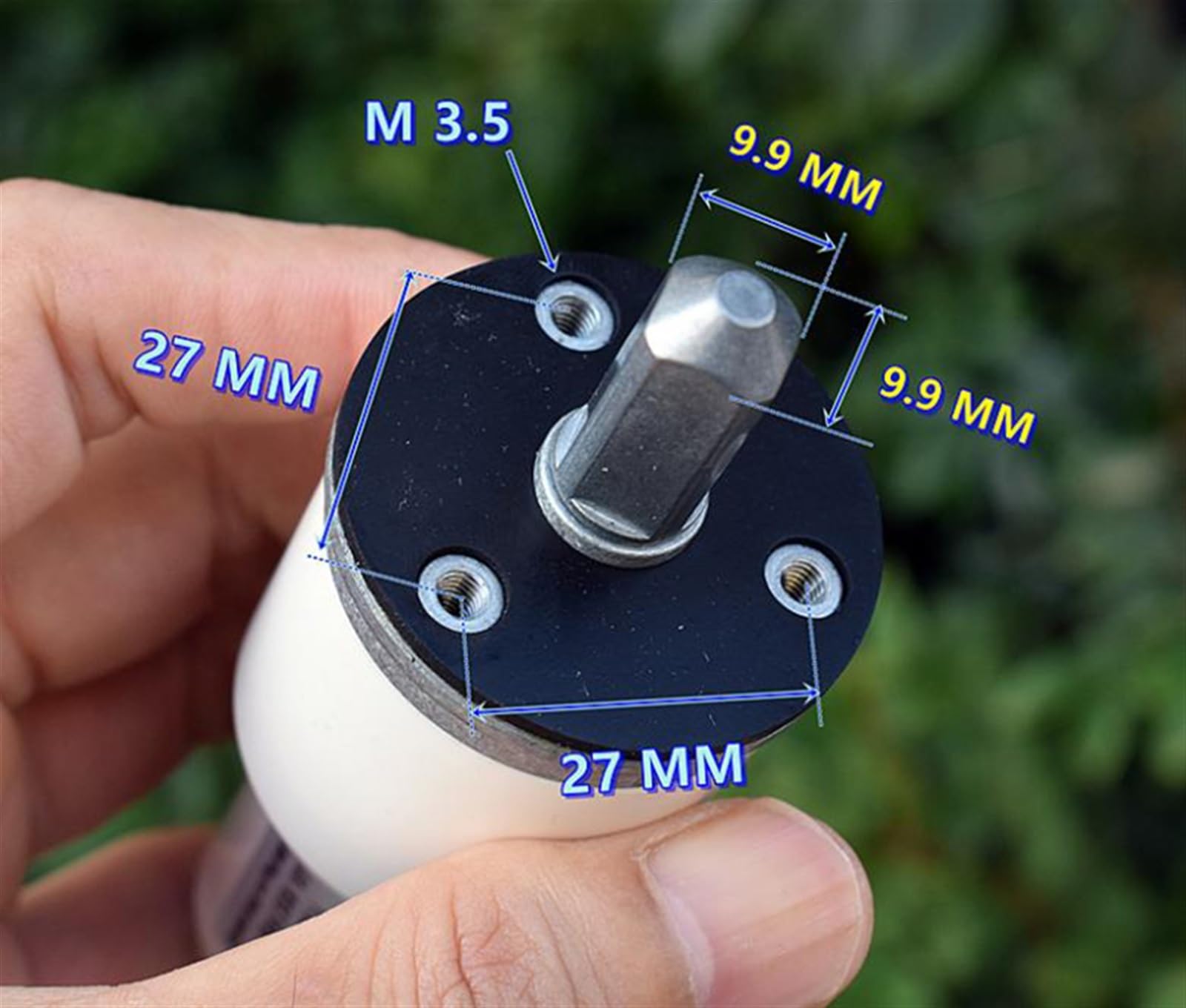 Moteur à Engrenages entièrement en métal, 37GA, 37MM, DC 12V-24V, 20 TR/Min, Vitesse Lente, Couple élevé, Arbre carré, 1 pièce
