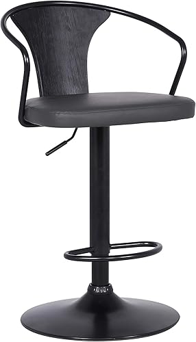 Miniatura 3 de Armen Living Taburete ajustable Eagle, gris