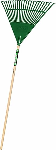 Miniatura 2 de Truper, rastrillo para jardín, profesional, de acero, Tru Built - Rastrillo de hojas acero con cabeza de 48,2 cm