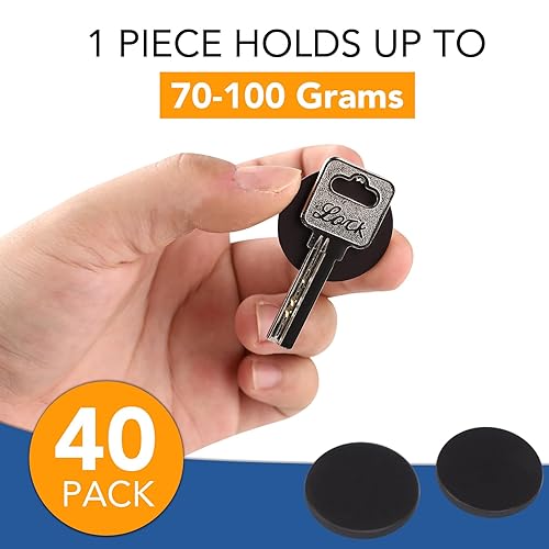 Miniatura 28 de DIYMAG Cuadrados magnéticos adhesivos, cinta magnética adhesiva flexible (cada uno de 0.787 x 0.787 x 0.079 in), hojas magnéticas con adhesivos