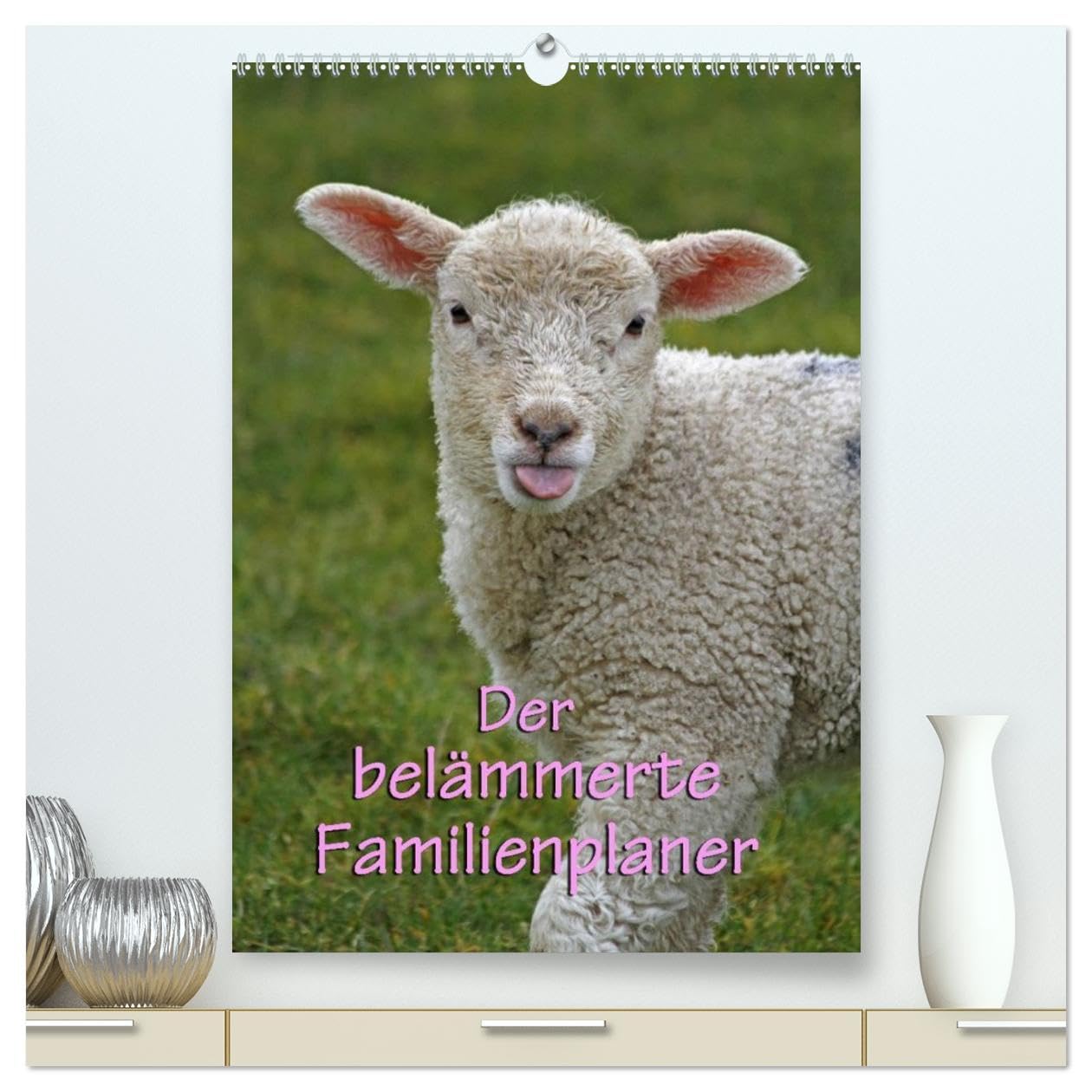 Der belämmerte Familienplaner (hochwertiger Premium Wandkalender 2026 DIN A2 hoch), Kunstdruck in Hochglanz