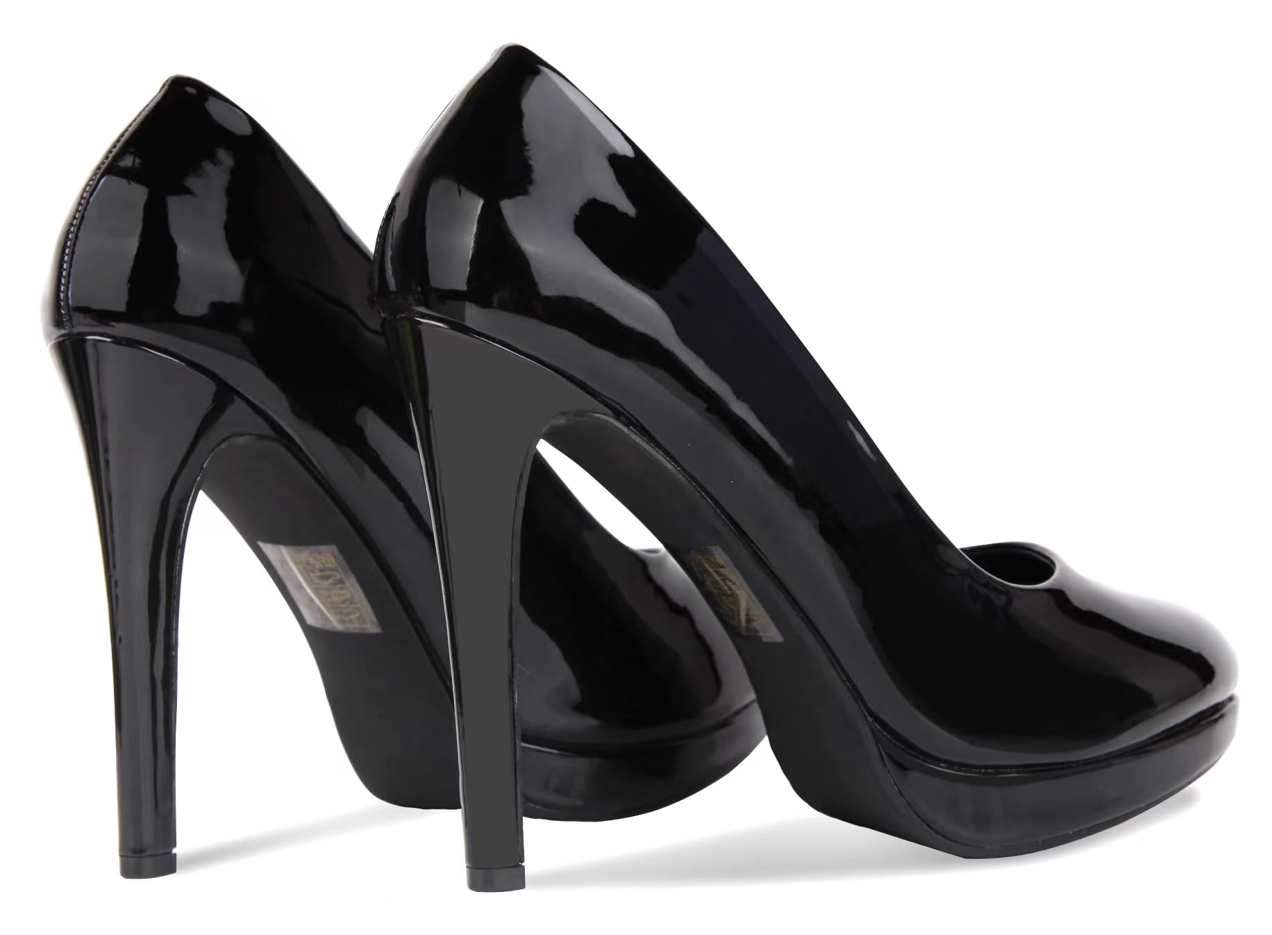 Mens Womens Drag Queen Cross Dresser High Heel Round Toe Court Shoes Big Sizes UK 9,10,11,12