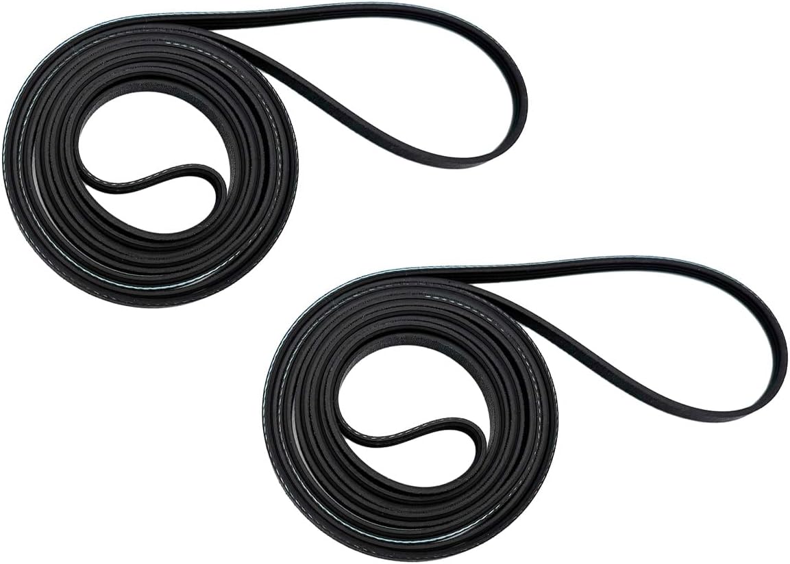 Upgraded 2pcs W11162091 Dryer Drive Belt Compatible with May.tag Dryers 7MMGDB835EW0 MEDB835DC4 - Replaces W10610886 4843354 AP6278146 EAP12347906