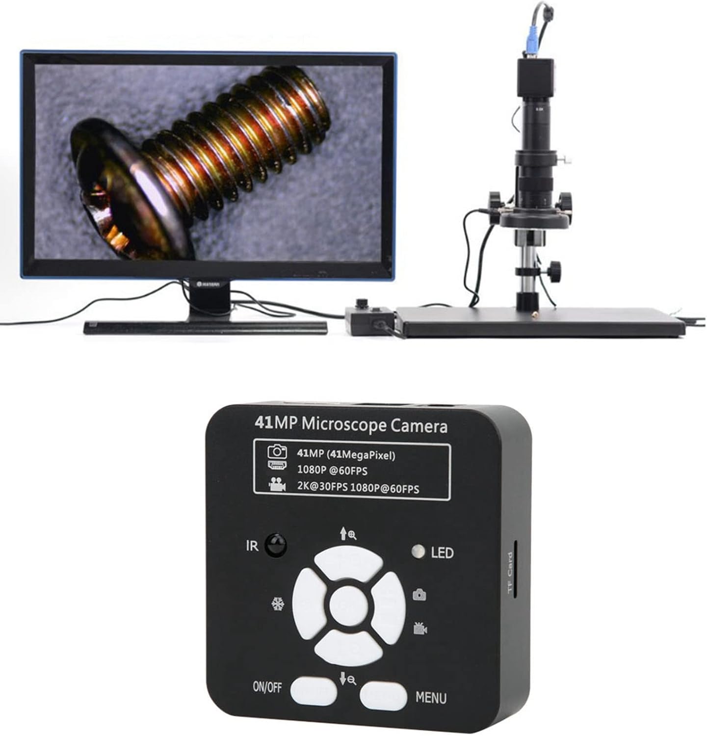 41MP USB Industrial Digital Video Microscope Camera High Resolution Clear Images for Industry Lab Industrial Cameras Industry Microscope Camera Digital Video Camera Industrial Electronic Microscope