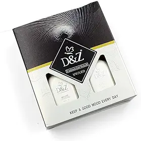 Kit esmalte em gel Francesinha D&Z Branco E Renda