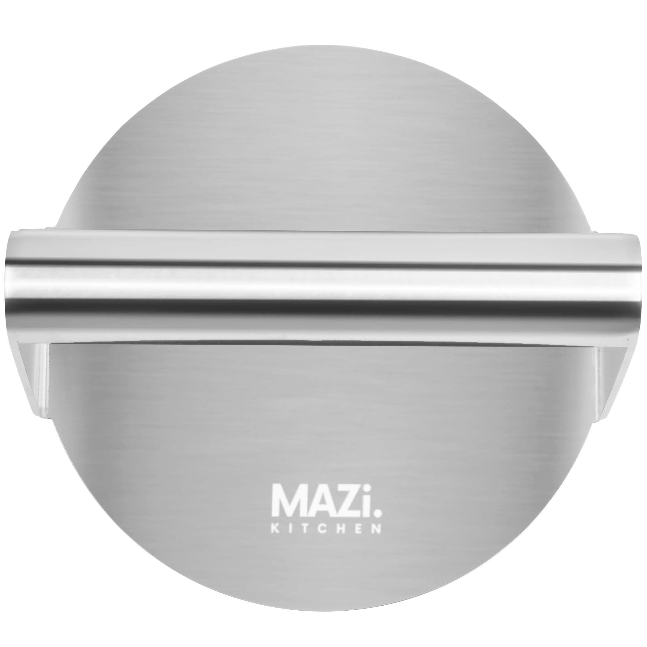 Mazi. Kitchen Smash Burger Press 5.5 h - Stainless Steel Burger Smasher for Griddle - Round Flat Bottom Hamburger Patty Maker - Professional Griddle Accessories Kit - Premium Gifts for Grillers