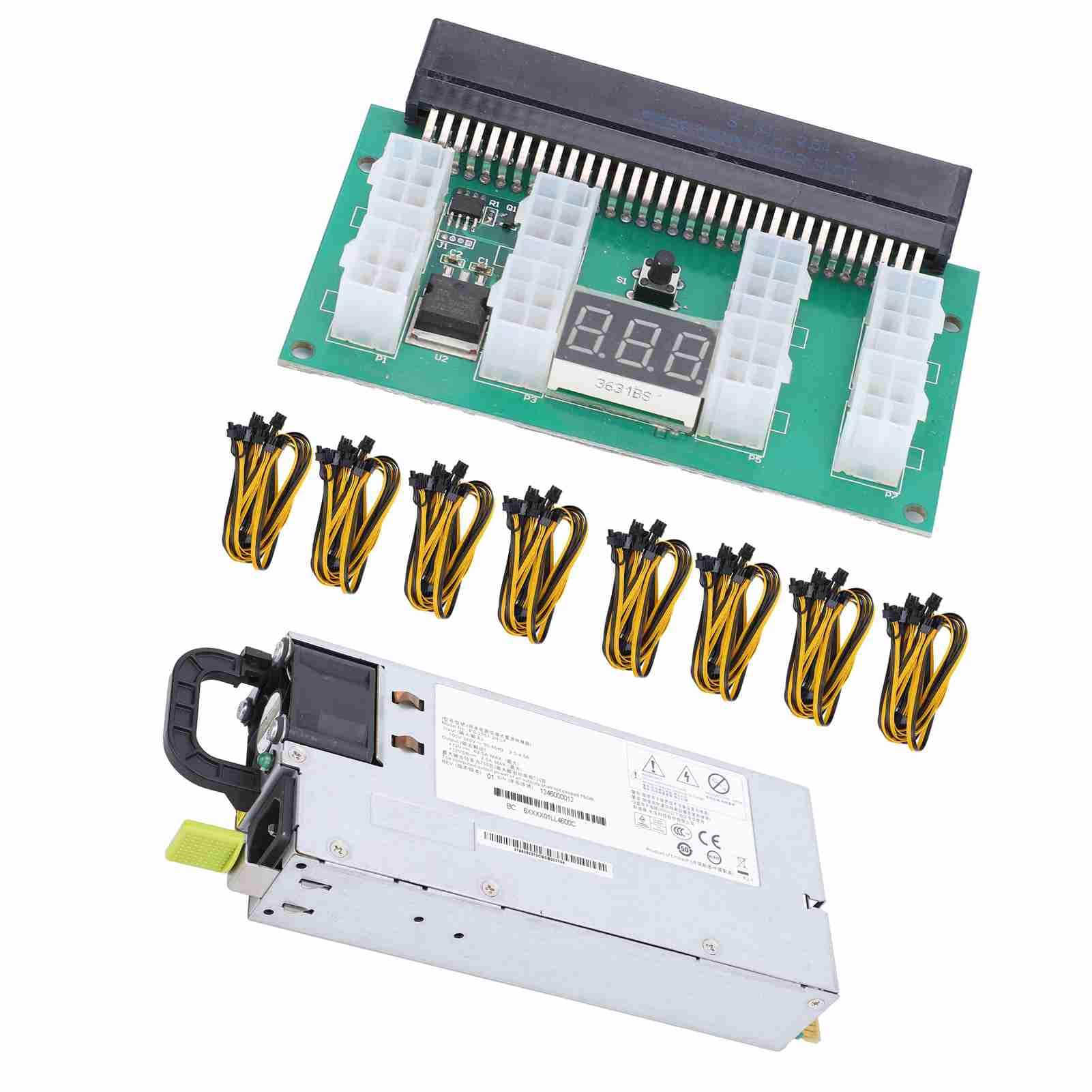 Server-Netzteil, 750 W, Aluminiumlegierung für R520G7 RH2285, mit 8 Stück Verdrahtungskabeln, Modell PS 2751 2F LF