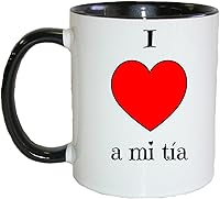 Vista 1 de Taza en espanol para yo amo a mi Tio/TIA Taza de café/té