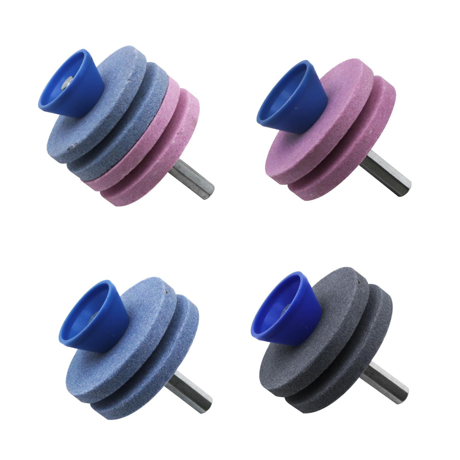 Tsophreniq Grinding Drill Cut Lawnmower Sharpening Stones Quick Edges Restoring Tool Sharpeners Set Suitable For Most Power Drills Hand Drill Sharpener