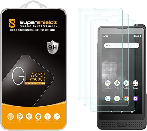 Supershieldz Protector de pantalla de vidrio templado diseñado para Sonim XP10, antiarañazos, sin burbujas (paquete de 3) disponible en Yaxa Guatemala