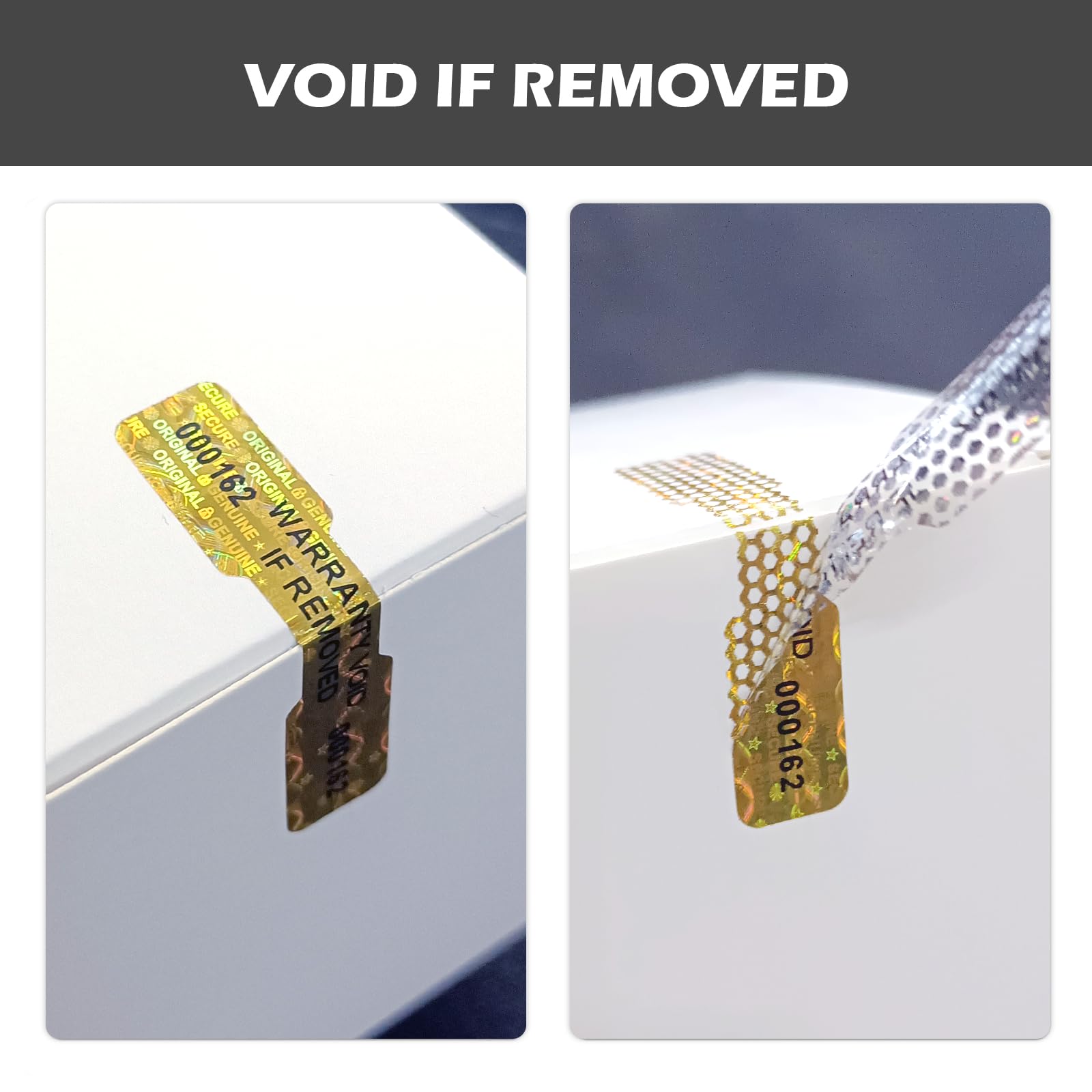 2000 Piezas, Pegatinas Holográficas A Prueba De Manipulacion, Etiqueta De Seguridad De