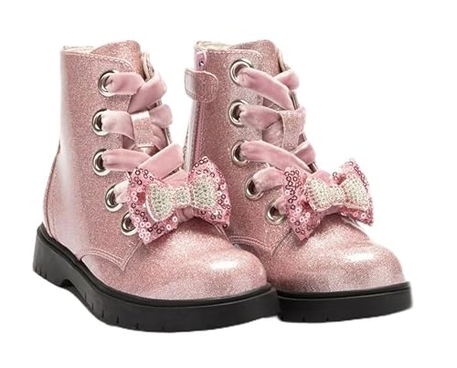 Lelli Kelly LK3736 (SC01) Fior Di Fiocco Glitter Rosa Pink Diamante Bow Boots (8)