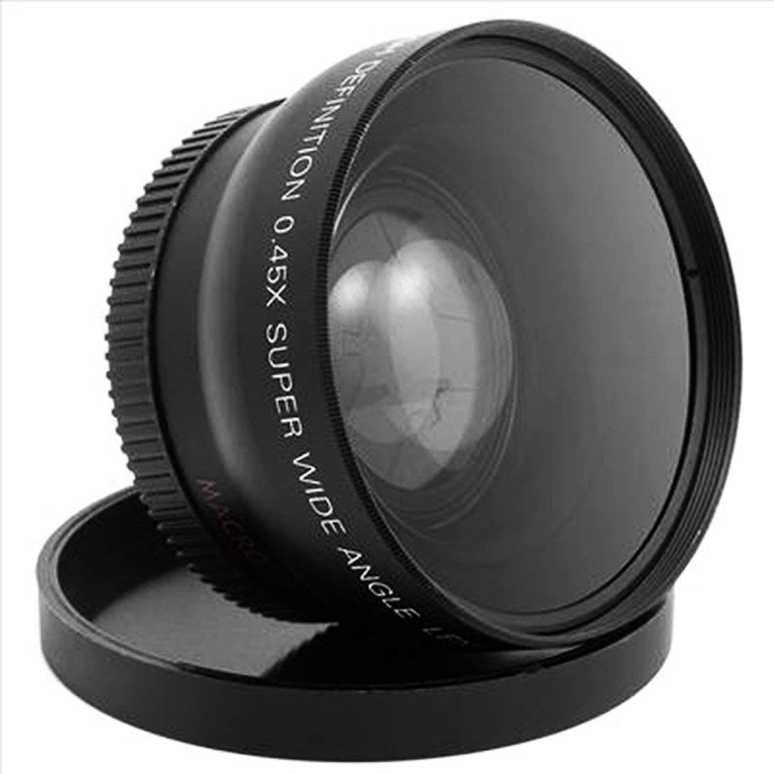 Objectif macro grand angle pour Nikon D3200 D3100 D5200 D5100 Noir 52 mm