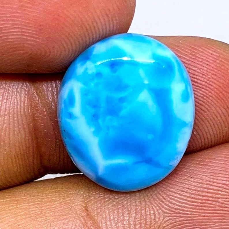 Larimar naturel gemme ovale pour fabrication de bijoux pendentif - 2