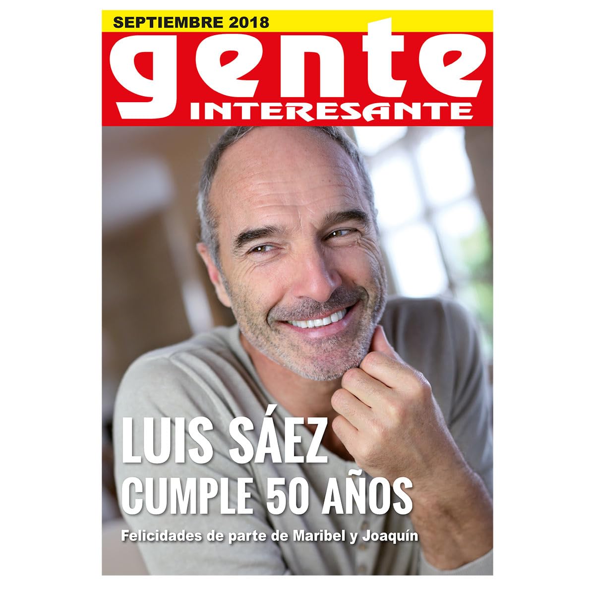 Portada de Revista Personalizada Gente Interesante Regalo Original PVC 19 x 27 cm