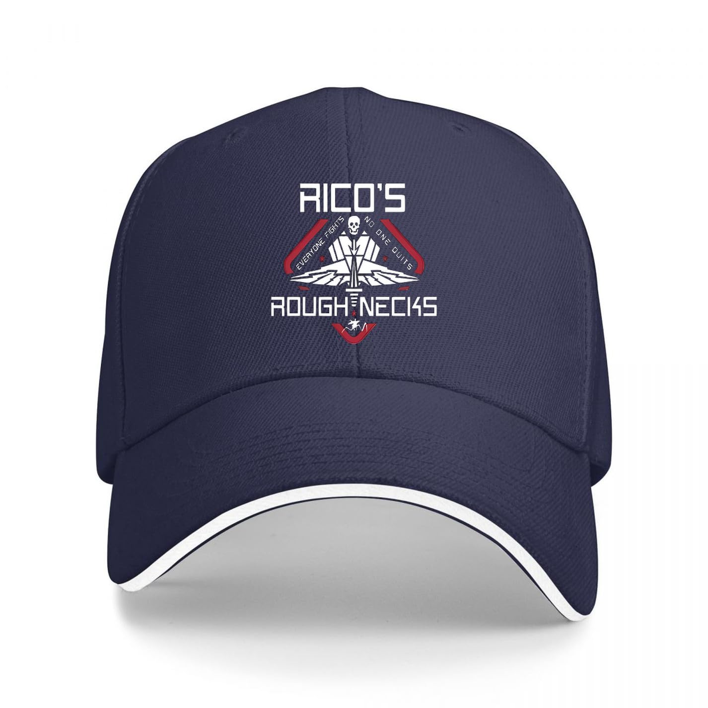 Uhrzhzz Baseball Cap Starship Troopers Rico's Roughnecks (Rasczak's Rou Navy Blue Dad Trucker Hat