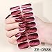 Nails Gel Stickers with UV Light Starter Kit,Semi Cured Gels Nails Strips,Salon Quality, Long Lasting for Home DIY (5PCS)