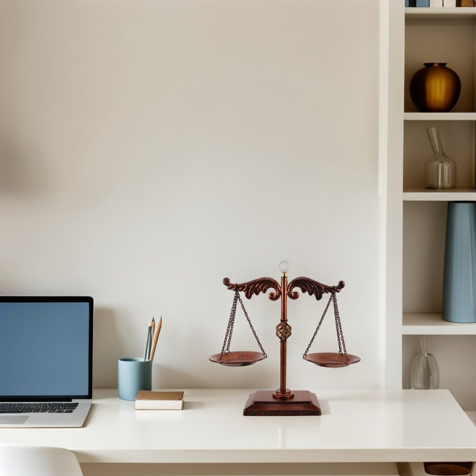 DECHOUS Vintage Dekorationswaage aus Eisen für Büro und Schreibtisch
