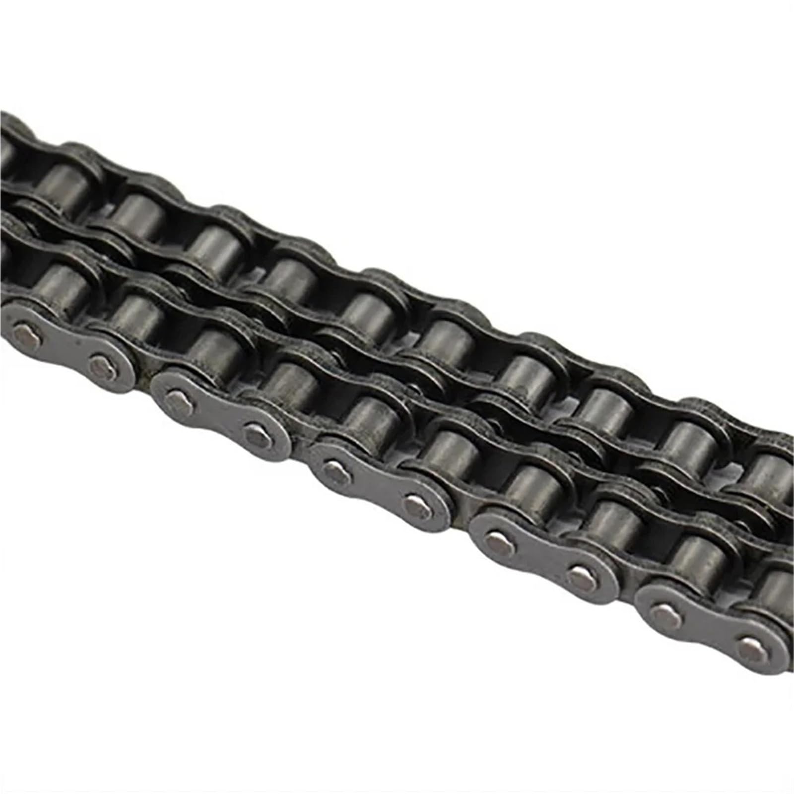 Rollenkette Aus Kohlenstoffstahl 10B-2 Kurze Teilung, zweireihig, Rollenkette, 15,875 mm, Länge 1,5 Meter, 45# Stahl-Industriegetriebe-Antriebsketten(10B-2(1.5M))