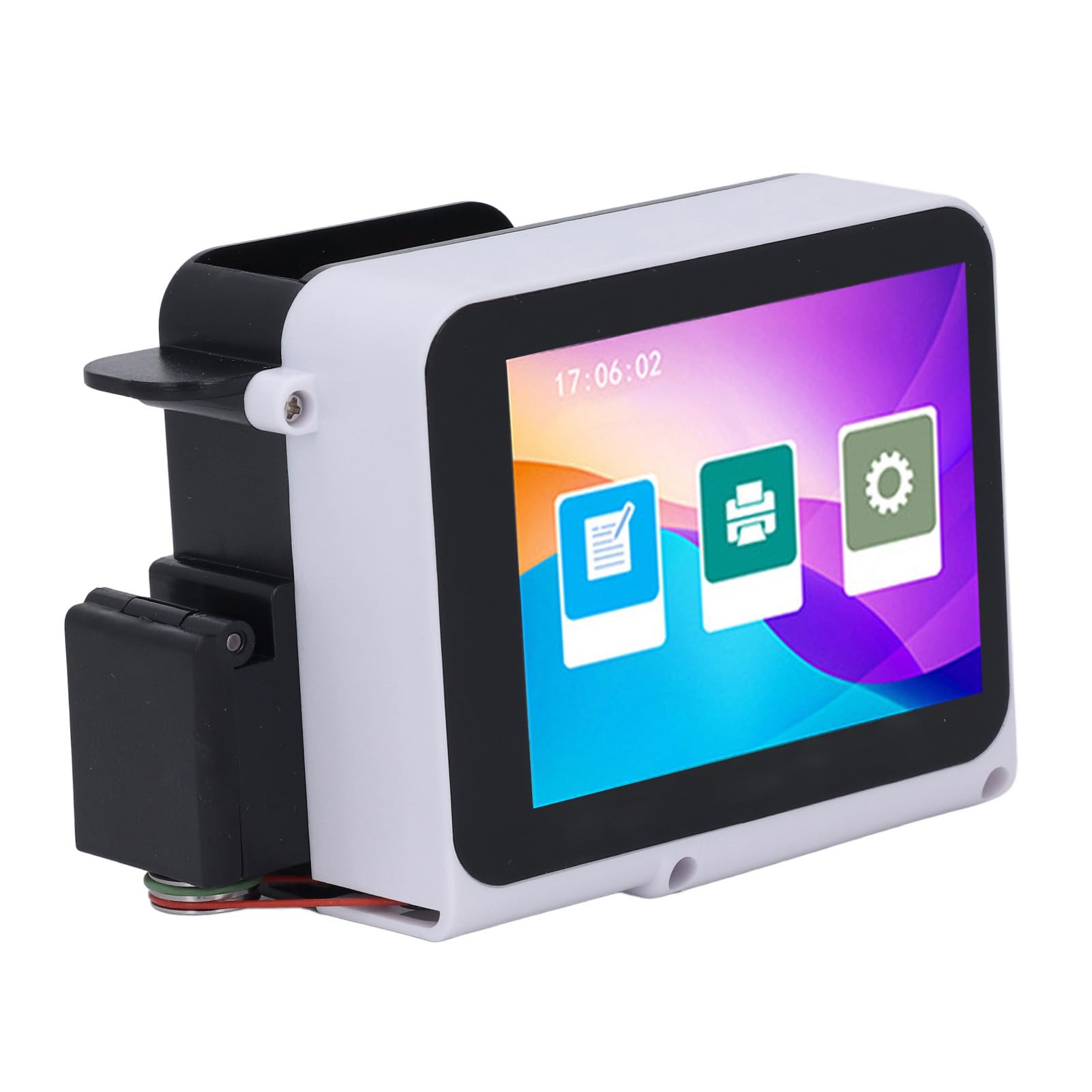 CHICIRIS Przenośna Drukarka Ręczna HD Ekran Dotykowy 600dpi Maszyna do Drukowania Danych dla Danych Kodów Kreskowych, łączność USB C, Idealna Drukarka w Ramach Go