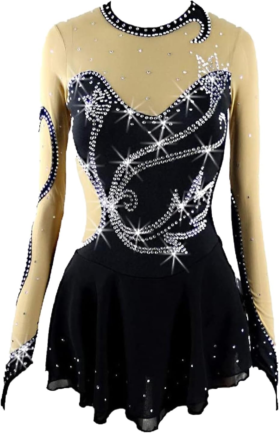 Figure Skating Clothing for Women and Girls for Ice Roller Skating Gymnastics Performances