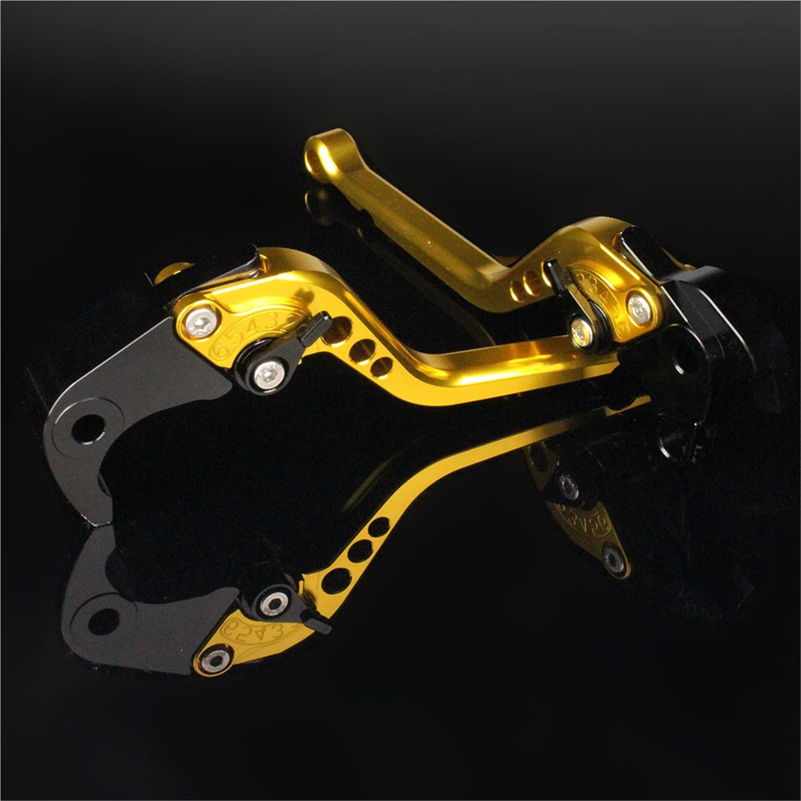 Gjihkwgz Yellow 177Mm Motorcycle Brake Clutch Lever For Vespa Px For Lml 125 150 200 For Star Px125 Px150 Adjustable Motorcycle Brake Clutch Levers Front Disc Models Rear Durm Clutch Brake Lever