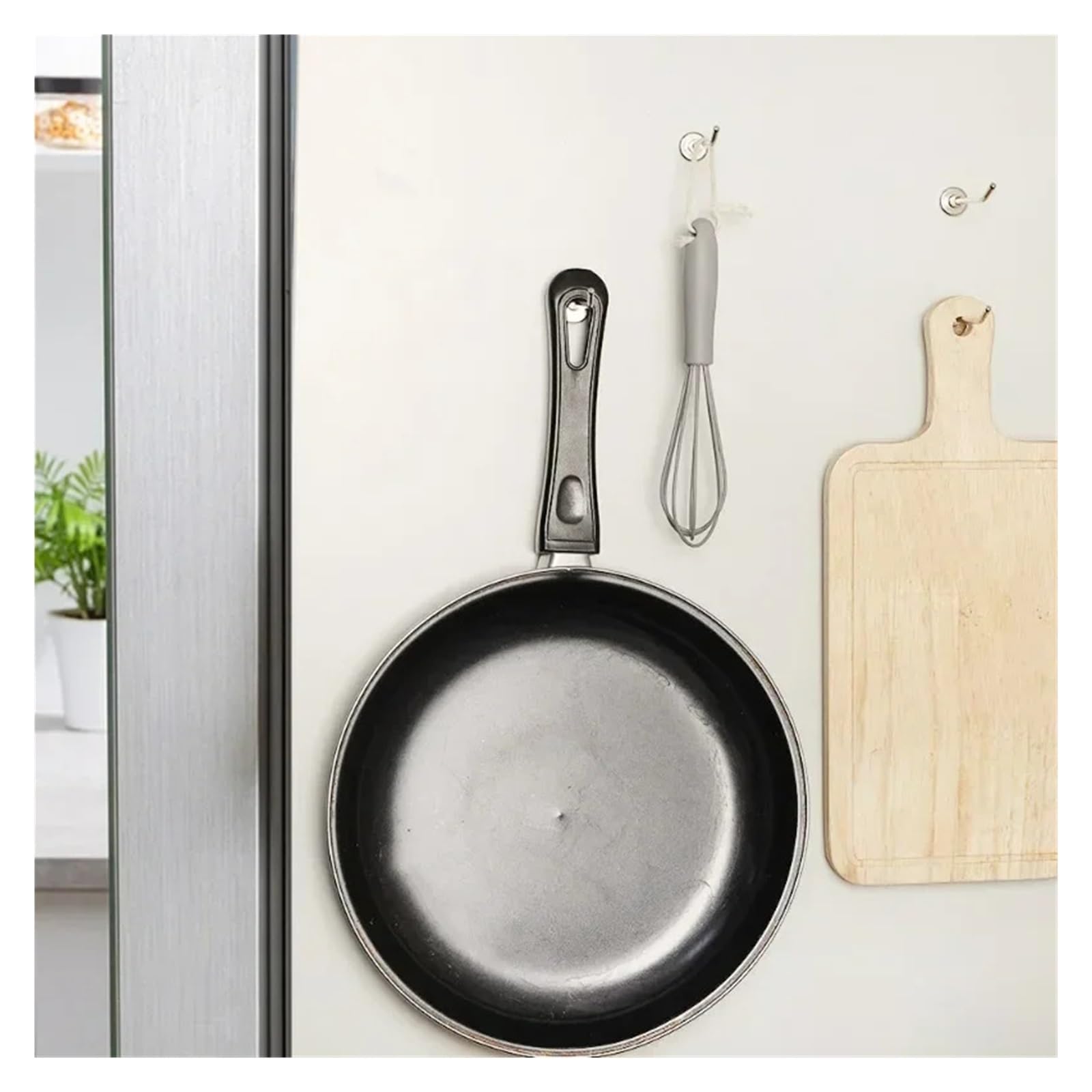 Genérico 10-20 ganchos magnéticos sin perforaciones en ángulo recto for colgar la pared, ideales for organizar el hogar, cocina y baño(S,20PCS)