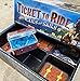 PRODUCT80 BitsBin Storage Cases for Ticket to Ride Board Games, Compatible with Original, Europe, Rails and Sails Versions, Includes 5 