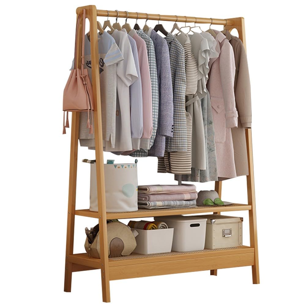 Porte-Manteau avec Rangement Chaussures en Bois pour Gagner de la Place