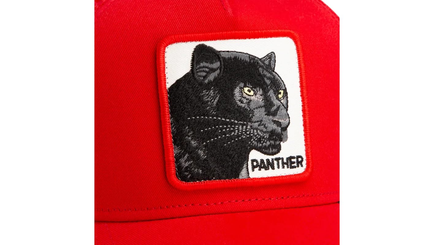 Goorin Bros. Gorra Trucker Rush Panther con Parche de Pantera, Roja, Estilo The Farm