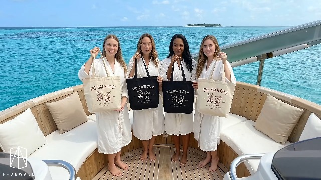 Bolso tote personalizado H-DEWALL de lona para fiestas de despedida de soltera, regalos para mujeres, bolsos a juego para despedidas y duchas nupciales miniatura 7