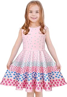 Girls Dress Sleeveless Long Sleeve Kids Toddler Little Big Girl Unicorn Mermaid Casual Dresses - Buy now