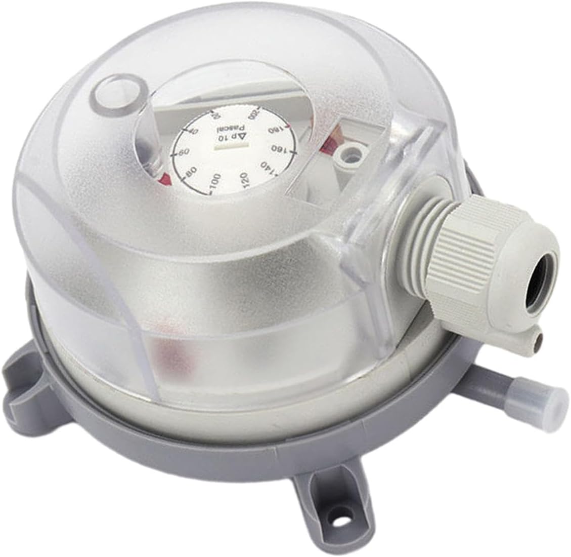 Milageto Differential Pressure Switch Air Pressure 20-200PA Water Resistance Dustproof 65mm Air Switch Controller for Aerospace