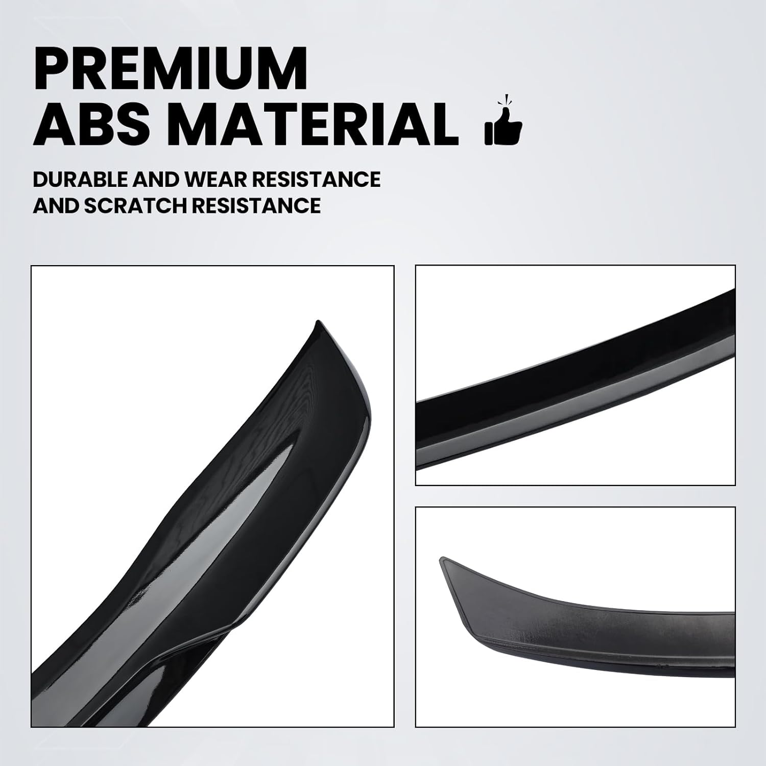 YLT AUTO Trunk Spoiler Wing Fit 2018-2022 for Accord 4 Door Sedan Gloss Black ABS Rear Spoiler Wing Lip Replace for HONAC42018244L