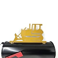 Vista 103 de Hobby, Recreation and Career Style Metal Powder Coated Mailbox Topper (Tent Camping, Matte Black)