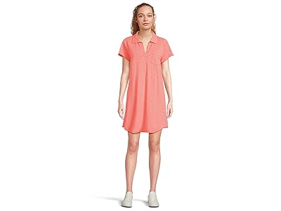 Mod-o-doc Short Sleeve Johnny Collar Dress Women