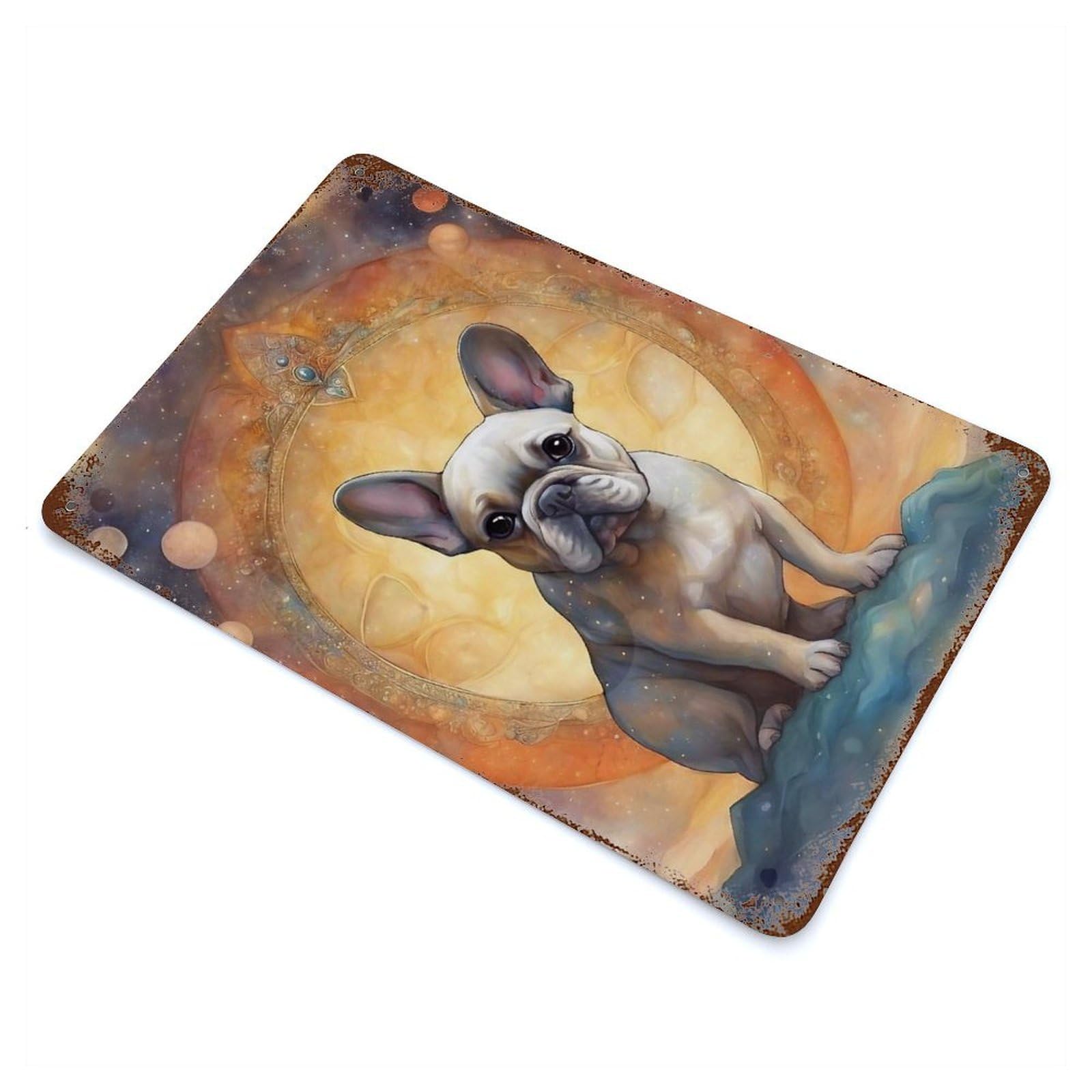 Dog00039 Retro Metal Sign 11.8"x7.9", Shabby Chic Decor for Garage, Pub Or Kitchen