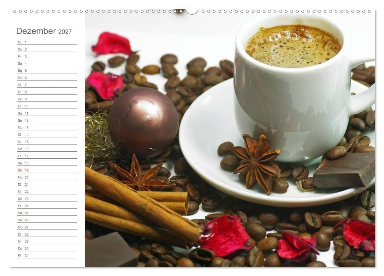 Kaffee-Pause Terminkalender (hochwertiger Premium Wandkalender 2027 DIN A2 quer), Kunstdruck in Hochglanz: Kaffee Pause, das ist der Moment, einen ... und Kraft zu sammeln. (CALVENDO Lifestyle)