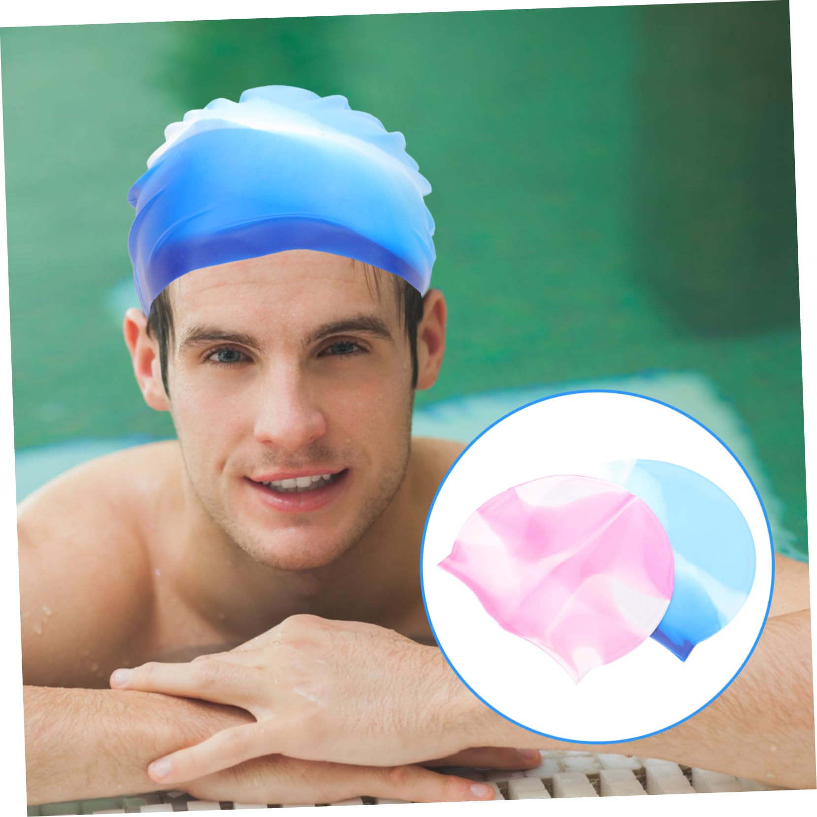 BESPORTBLE Cuffia Da Nuoto in Silicone Cuffie Da Bagno Per Donne Che Nuotano Cappelli Caps Cuffie Piscina Adulto Cuffie Per Piscina Adulti Fornitura Di Nuoto Cuffie Da Nuoto
