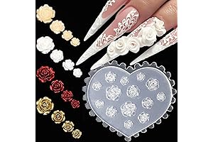 3D Flower Nail Resin Molds Silicone