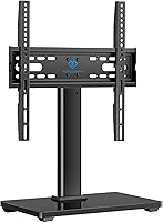 Vista 9 de PERLESMITH - Soporte universal para TV, soporte de mesa para televisores y monitores de 32 a 60 pulgadas, soporte de TV ajustable en altura que