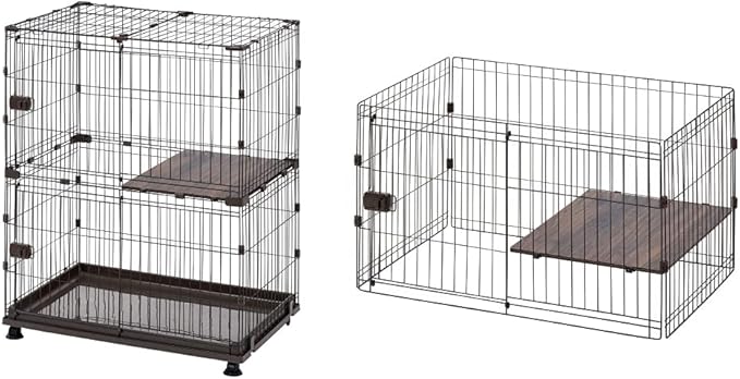 コンビネーションサークル にゃんこ向け 3段セット - 猫 ケージ、サークル 猫