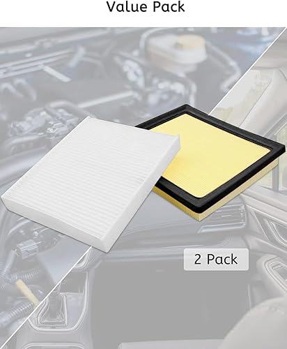 Miniatura 6 de 16546AA16A 72880FL00A Filtro de aire de motor y filtro de aire de cabina apto para Subaru Legacy Outback Crosstrek Impreza Ascent 2017 2018 2019