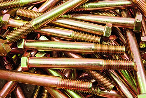 (10) Hex Head 5/8-11 x 5-1/2" Grade 8 Bolts Cap Screws Yellow Zinc Coarse