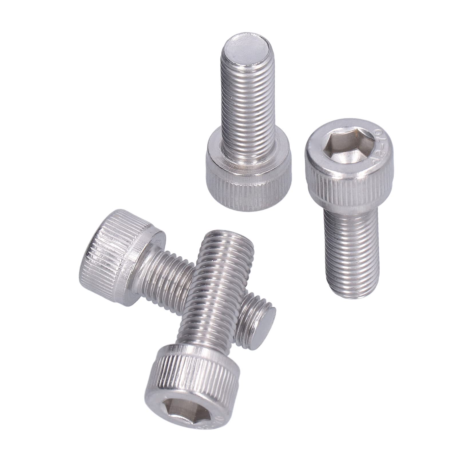 4 szt. Śruba sześciokątna M10 Śruba z łbem sześciokątnym A2 Stal nierdzewna 1,25 mm Sprzęt do mocowania maszynowego (M10 x 25)