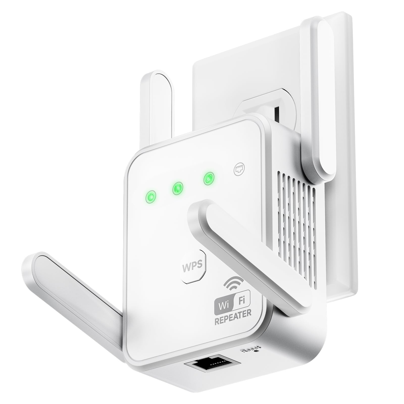 View 1 of 1200Mbps Dual Band 2.4G& 5G WiFi Extender Signal Booster for Home